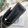 12A HEL-NEW MARROR Quality Designer Quiltad Bag Liten Double Flap Purse äkta läder Tabby Bag Luxury Caviar Lambskin Hobo Handväskor Crossbody Shoulder Chain Påsar