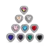 Clasps & Hooks 12Mm Snap Button Jewelry Charms Bracelets Crystal Heart Buttons For Earrings Bracelet Drop Delivery Findings C Dhgarden Dhf1S
