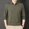 Men's Polos Formal Polo Sweatshirts Business T Shirts For Men Smooth Tops Y2k Sale High Brand Quality Korean Luxury Xl It F Male Clothes