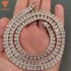 Pass Diamond Tester 925 Silver Vvs Moisanite Moisanite personnalisé Hip Hop Bijoux glacé Collier de chaîne de sucre en roche