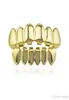 Хип -хоп золотые зубы грильц верхний нижний гриль зубной рот панк -крышки косплей вечеринка зубочистки ювелирные изделия 1545951