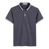 Browon 2024 Polo décontracté d'été hommes Men de manches courtes à manches courtes Collier Slim Fit Vendu Couleur Polo pour hommes Plus taille 240423