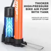 Xunting Bike Pumpe Ball Inflator Fahrradbodenpumpen mit Gesprächsmesser für Presta Schrader max 160psi Fahrradpumpe 240410