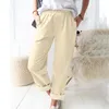 Pantalon pour femmes imprimement confortable à la mode décontractée avec des poches