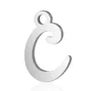 Charms 10pcs/lot 316 Stainless Steel Alphabet Laser Cutting Initial A-Z Letter DIY Jewelry Making Finding Wholesale