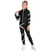 Conjuntos de ropa para niñas para niñas Sports Gymnastics Disfraz de patinaje figurado Swein Swein Swinshirt con Leggings Yoga Running Training Entrenamiento