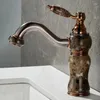 Rubinetti del lavandino da bagno rubinetto vintage e bagno a popper freddo bacino di lavabo in bronzo marrone antico rosa americano oro rosa americano