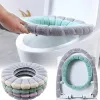 Zet Universal Toilet Stature Cover Winter Winter Warm Soft WC Mat Oshaped Badkamer Kussen met handvat Winter Keep warme badkameraccessoires