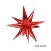 Décoration de fête 5pcs Christmas Siamois Explosion Star Foil Balloons Cone Ballon 1er anniversaire maison de Noël