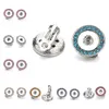 Stud Crystal 12mm Snap Earrings Mini Button Earring for Women Snaps Jewelry Drop Delivery DHGARDEN DH1BB