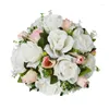 Dekoratif Çiçekler Masa Centerpieces Düğün Partisi Yolu Önde Raf Dekorasyonları için Yapay Çiçek Topu