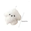 Kekains en peluche clés de coeur chiens figure Puppy Pendant Pendre Keetchain Decor Decors Pompoms Backpack