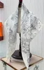 Scarvesblue Silk Cashmere Scarf Women Luxury Designer Stor sjal rullade stal filt Cape Gift Ship Mönster Dekoration 101493