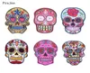 Prajna Punk Rock Skull Embroidery Patches Tillbehör Olika stil Flower Rose Skeleton Iron on Biker Patches Clotes Stickers Appl9840125