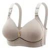 Bras ladys plus size non cablati reggiseno a cluster traspirato con biancheria da fuoco di superficie lucida non magnetica a tazza sottile y240426