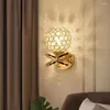 Lâmpada de parede Retro Crystal Light Excluindo bulbos Personality Art Decoration Tomle for Living Room Restaurants Bar