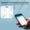 Réglez la salle de bain Bluetooth Scale Smart Electronic Corpy Scale de pondération de pondération de pondération LED DONNÉES DONNÉES CONNECTÉS Analyseur de téléphone mobile connecté