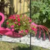 Piantatrici di piante colorate piante appese a pentola squisita pentola antiruggine per pappagalli flamingo q240429
