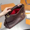 Luxury's Tote Bag Woman Handtas Binkopentassen Vrouwen Hobo Echt lederen schoudertas Grote capaciteit Kruisgevoelige handvat Gouden Keyring Open Handtassen Zakken Zakken