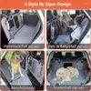 メッシュウィンドウ付きのカバーバック用の犬のキャリアカーシートカバー複数のポケット大きなハンモックバックシート