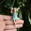 Miniature Garden Fairies Figurines Résine Mini Fairy Statue Figure Ornements décorations Accessoires 240427