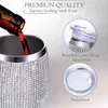 Mugs 12oz Diamond Wine Tumbler med förseglat lock Vakuum Thermo Beer Mug Cup rostfritt stål Mugg Cup Champagne Party Bridemaid Gift J0428