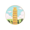 Landmark Email Pins Custom Big Ben London Eiffeltoren Paris Broches Rapel Badges Gebouwen sieraden Gift voor kinderen Vrienden