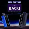 Original iJoy Captain 10k 10000 puffs engångs cigarettvape penna med e-liquid batterilampad indikator laddningsbar 650 mAh 18 ml 5%