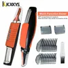 Micro Precision wenkbrauw oor neus trimmer verwijdering Clipper Shaver unisex Persoonlijk elektrisch gezichtsverzorging Haartrimer met LED -licht 240410