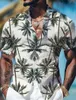 Herren lässige Hemden Tropische Palme Urlaub Hawaiian Shirt Outdoor Holiday Sommer Turnen Kurzarm T -Shirt Aloha