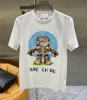 2023 Nieuwe geavanceerde versie dames t-shirt Italië trendy kleding cartoon grafische letter afdrukken paar casual slijtage katoen ronde nek s-4xl mannen en dames tops shirt tees