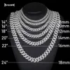 Hot-Selling Quality 16mm 20mm 24mm 925 Sterling Set VVS Moissanite Box Halsband Silver