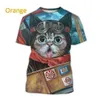 Camisetas Fashion Fashion Funny Street Style Pechero Camiseta Linda Camiseta Leisure Creative Printing Animal Camiseta Unisex Round Neck Camiseta2404