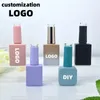 Bouteilles de rangement Logo personnalisé pour bouteille à ongles avec pinceau de couvercle Emballage d'huile cosmétique 10 ml 15 ml de marque de beauté Personnalisation