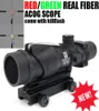 Tactical Trijicon ACOG 4x32 Fiber Optics Scope w Real RedGreen Fiber Crosshair Riflescopes come with Kill Flash2652674