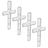 Fleurs décoratives 4 PCS CANE CROSS GARLANDE FIR COURRI