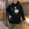 Heren Hoodies sweatshirts vrede was nr een optie afdrukkende heren hoodies schattige casual pullover creativiteit pocket warme pullovers mode hoody d240429