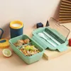 Bento Boxen 1pc süße Lunchbox für Kinderfächer Microwae Bento Lunchbox Kinder Kinder School Outdoor Camping Picknick Food Container Porta