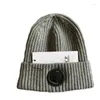 Beanies Bonnet Cp Official Website 1:1 High Quality Knitted Hat Extra Fine Merino Wool Goggle Beanie