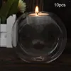 Świece 10 sztuk szklany hodowla tealight do wystroju stolika imprezowego ogrodu ogrodowy