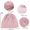 Mütze/Schädelkappen Kristall Spitze Beanies Hut Frauen schlampig Strickhüte Blume Kopftuchkappe Damen bequeme Modeschädel Turban Haare Cover D240429