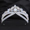 Tiaras in stile diverso Opal Tiara Crown Donne Donne Regalo per feste di matrimonio Elegante sposa da sposa Accessori per capelli a corona cristallo