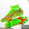 Męskie buty piłkarskie futsal high kostki buty piłkarskie trening sportowy komfortowe korki FG/