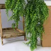 Decoratieve bloemen nephangende plant kunstmatige varen wijnstok voor huis bruiloft decor uv resistent faux groen binnenbuiten buitengebruik tuin