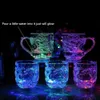 Mugs 1 Färgbyte LED Dragon Cup Water Activation Light Beer Coffee Milk Tea Whisky Bar Cup Travel Creative Gift J240428