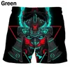 Heren shorts Summer Fashion 3D-printen grappige persoonlijkheid hiphopstijl strandbroek Ropa de hombre zwembroek kort