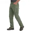 Pantalon masculin S-5xl Taille pour hommes pantalon léger pantalon de pêche tactique en plein air nylon séchage rapide cargo occasionnel travail Q240429