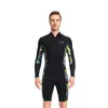 Dames badmode neopreen shorty heren wetsuit 1,5 mm uV-proof voor zip lycra lange mouwen duikpak voor snorkelen onder water zwemmen