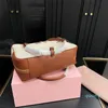 Designer vintage Borse di moda di lusso di lusso con una borsa di piume di tela a contrasto di grande capacità