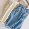 Trousers Autumn Fashion Denim Kids Baby Girls and Boys Jeans Straight Toddler Pants H240509